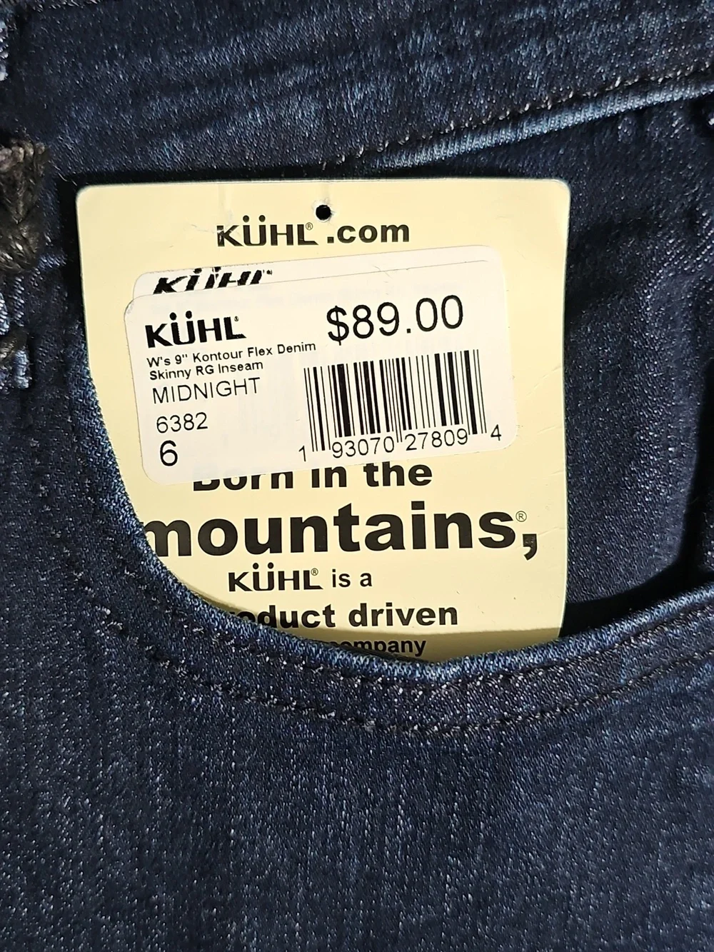 Kuhl Skinny Kontour Flex Jeans Size 6 New - Picture 8 of 8